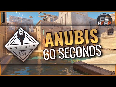 ANUBIS in 60 seconds (T-side smokes as fast as possible) | CS2 afap