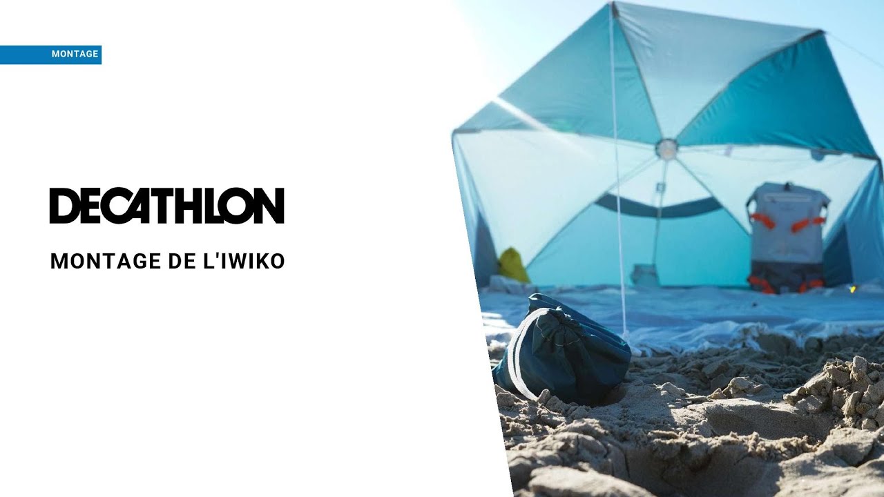 Parasol Abri plage solaire  UPF50+ 3 places