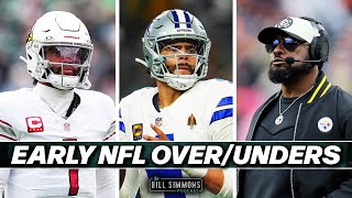 Very Early NFL Over/Unders | The Bill Simmons Podcast