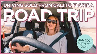 Solo Cross-Country Road Trip from California to Florida in January 2021