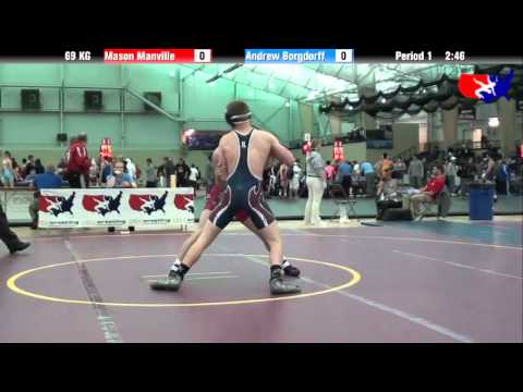 Mason Manville vs. Andrew Borgdorff at 2013 ASICS FILA Cadet Nationals - GR