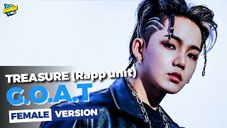 Download lagu TREASURE (Rapp Unit) - G.O.A.T [Female Version] mp3