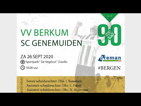 26-09-2020 Laatste seconden van de wedstrijd v.v. Berkum - SC Genemuiden