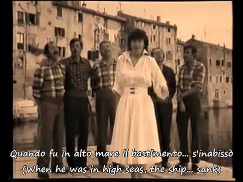 Lidija Percan - Mamma mia dammi cento lire (video, testo w Eng)
