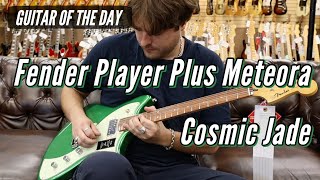 Video thumbnail for Guitar of the Day: Fender Player Plus Meteora HH Cosmic Jade by Normans Rare Guitars