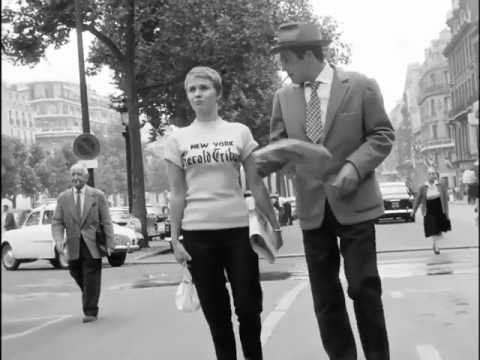 Jean Seberg wearing a NY Herald Tribune t-shirt in Breathless, 1960