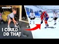 12-Year-Old Hockey PRODIGY vs. NHL All-Star Skills Challenge! 🔥