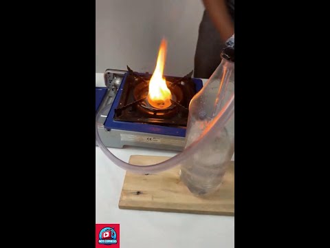 "Ahorra Gas : Estufa Alimentada Por Agua y Poca Gasolina"