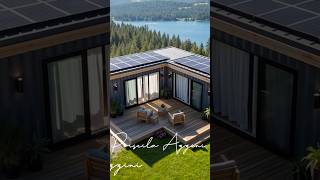 Minimalist L-Shaped Container Home: Serenity in Nature