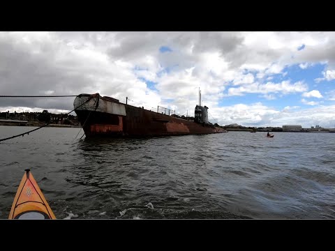 Kayaking the Medway - Historic Ships and a Submarine!