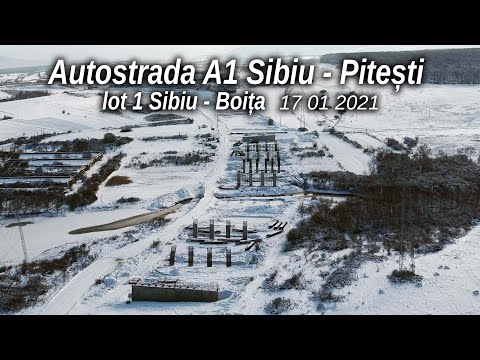 Autostrada A1 Sibiu Pitesti iarna