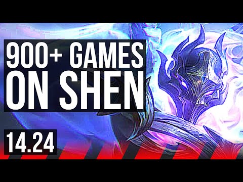 SHEN vs CASSIOPEIA (TOP) | Comeback, 900+ games | KR Master | 14.24