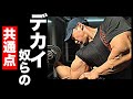 【筋肥大】デカイ奴らの共通点!筋トレ人生の中で見つけたたったひとつの事実!