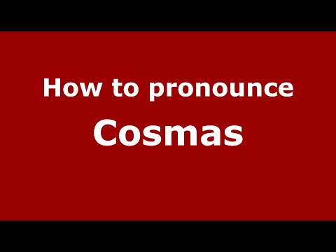 How to pronounce Cosmas (Indonesia/Indonesian) - PronounceNames.com