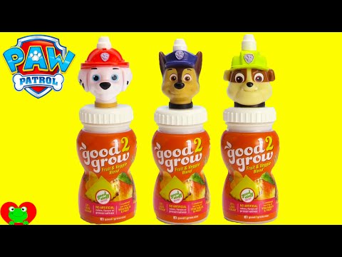 Paw Patrol Good2Grow Juice with Toy Surprises Shopkins Season 6 Mickey Video