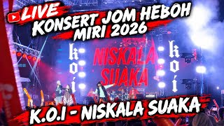 Download lagu K.O.I - NISKALA SUAKA | LIVE KONSERT JOM HEBOH MIRI 2026 mp3 Download lagu K.O.I - NISKALA SUAKA | LIVE KONSERT JOM HEBOH MIRI 2026 mp3