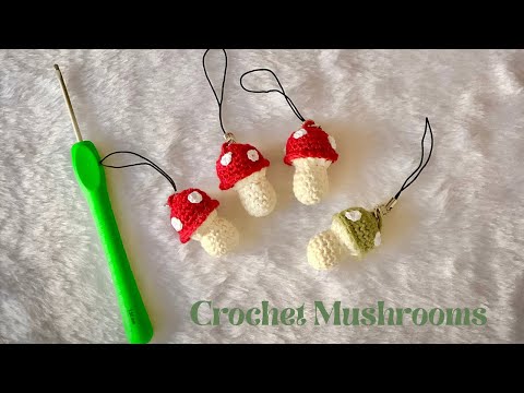 Crochet Mini Mushrooms | FREE tutorial