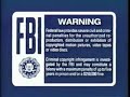 2000 Disney FBI Warning Screens Peacock Blue Variant
