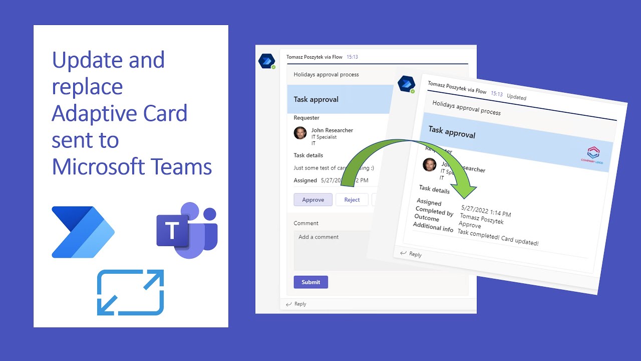 Adaptive Card dynamics in Microsoft Teams by Tomasz