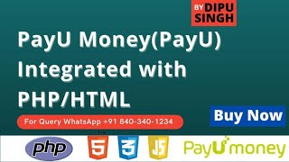 PayU Money(PayU/Biz/Money) Integration with PHP | Live Example | Dipu Singh