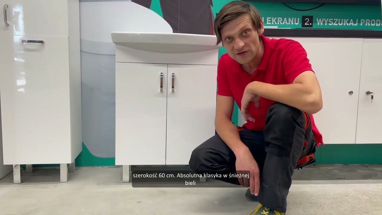 CERSANIT Zestaw: Szafka z umywalką CLASO CARINA biała do samodzielnego montażu