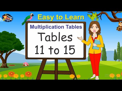 Tables 11 to 15 | Times Tables | Multiplication Tables | Maths Tables