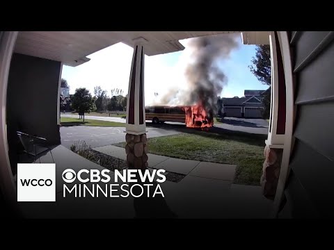 School bus catches fire in Bethel; mother and driver help evacuate kids