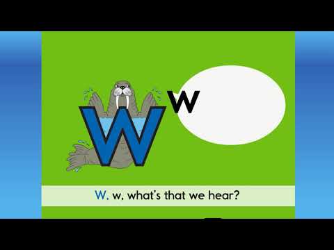 Letterland Phonic Compilation: Alphabet Letter W Stories, Songs, & Writings.