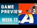 Cleveland Browns vs. Los Angeles Rams | 2023 Week 13 Game Preview