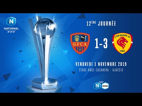 J12 | GFC Ajaccio-Lyon Duchère (1-3), National FFF 2019-2020