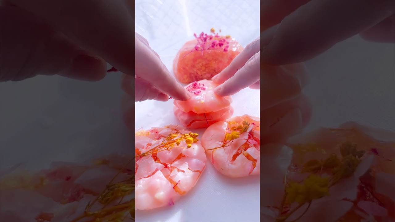 パキパキお花スライム🌸🌼Cracking flower slime.|ASMR