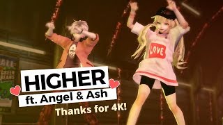 【MMD+Cam DL】IA Official- Higher ft. Ash &amp; Angel 2p【Thanks for 4K】