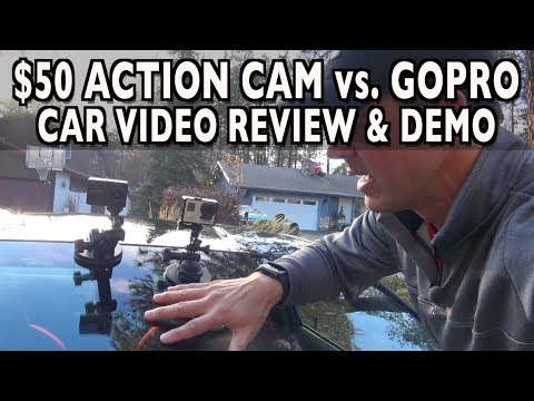 $50 Action Camera vs. $300 GoPro Review and Demo on Everyman Driver