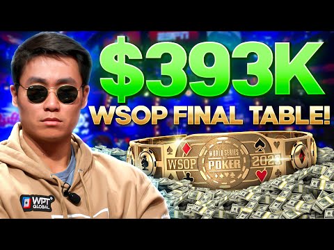 My FIRST WSOP FINAL TABLE For $393,000 and a BRACELET! | Rampage Poker Vlog
