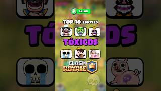 Top 10 Emotes TÓXICOS #clashroyale #tutoriallan - Deck Guide by Allan Franzotti