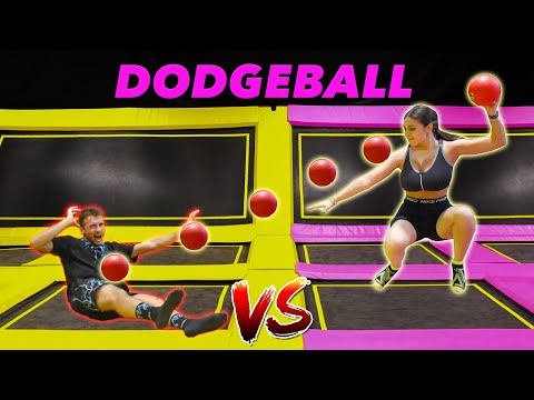 Men vs. Women - DODGE BALL CHALLENGE!! *PAINFUL*