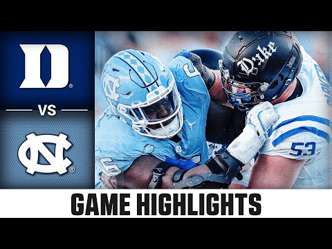 Duke vs. North Carolina Game Highlights | 2025 ACC Football