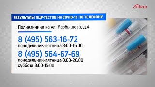Результаты ПЦР-тестов на COVID-19 по телефону