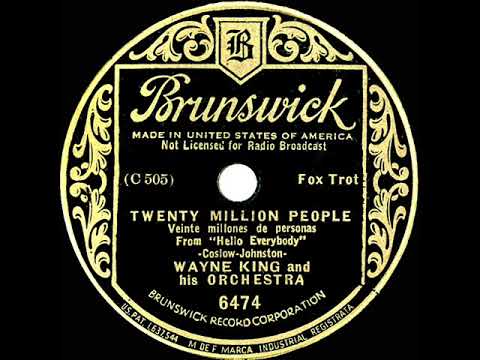 1933 Wayne King - Twenty Million People (intro. Josephine) (instrumental)