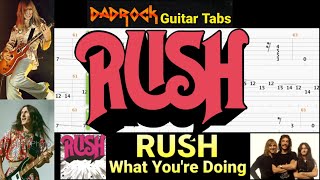 What You&#39;re Doing - RUSH - Guitar + Bass TABS Lesson