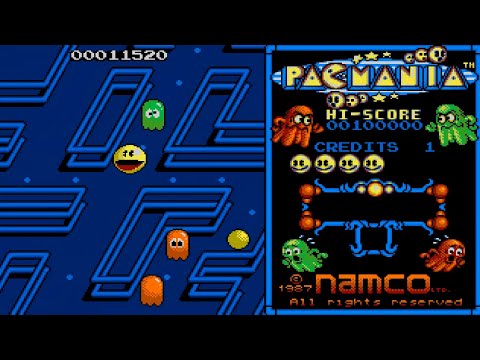 ATARI FALCON PACMANIA ST VERSION CHEAT PAC MANIA PACMAN 3D CLONE PAC MAN Namco 87 Grandslam Entertai