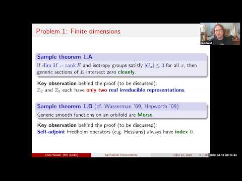 Chris Wendl: Equivariant transversality, super-rigidity and all that