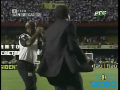 Santos 2 X 0 São Caetano gol de Moraes narração Jurandir
