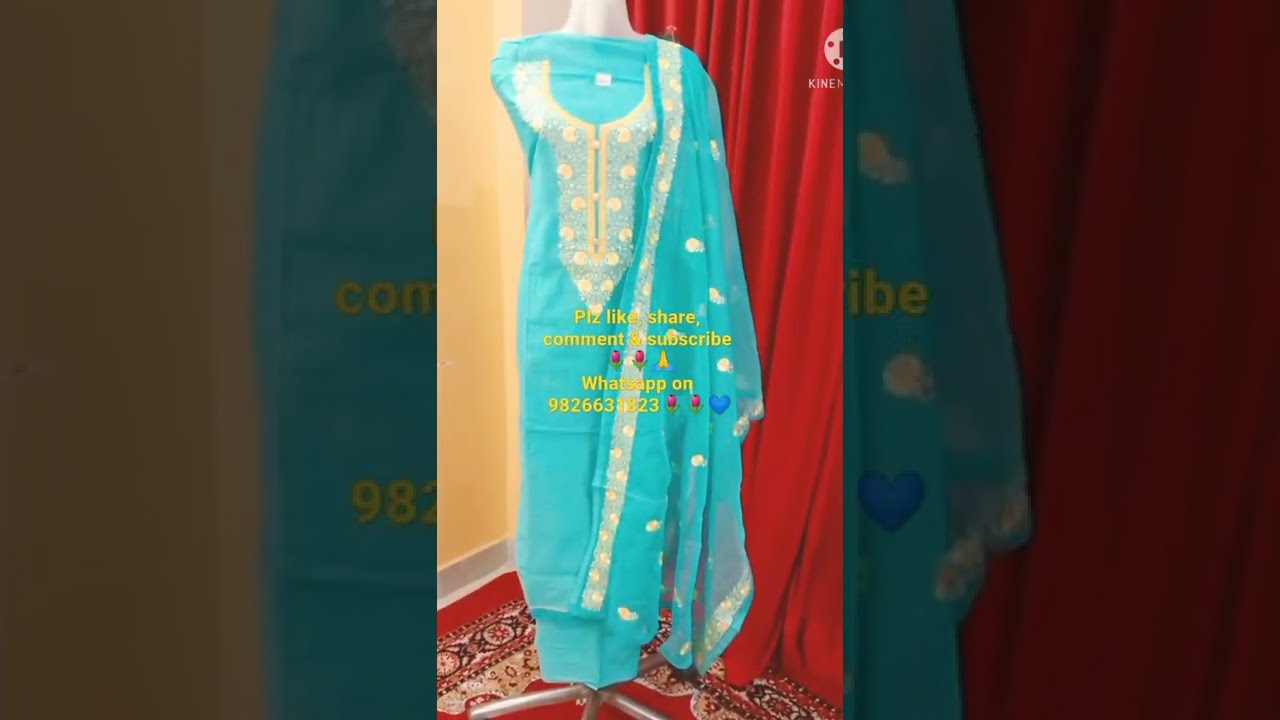 Fancy suits #Organza silk #blue #designer #Elegance #fashion #boutique #Shorts #ytshorts #viral