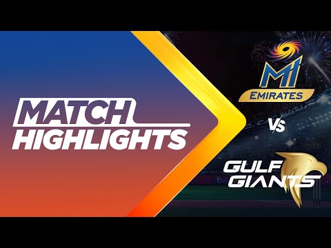 ILT20 S4 | हिंदी - Cricket Highlights | Kieron Pollard और James Vince | MIE vs GG - M 26 | 23rd Dec