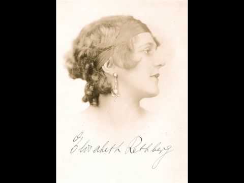 German Soprano Elisabeth RETHBERG:  L'enfant prodigue... Air de Lia (1930s-40s)