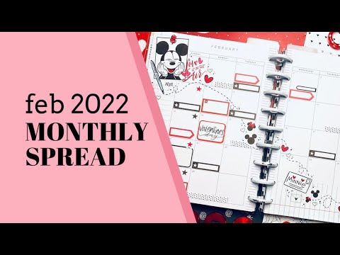Happy Planner | February 2022 Monthly Spread | The Secret Planning Society