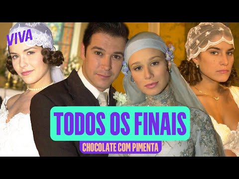 Aninha and Danilo are happy, Olga is marrying Peixoto! All the endings of Chocolate with Pepper! ...