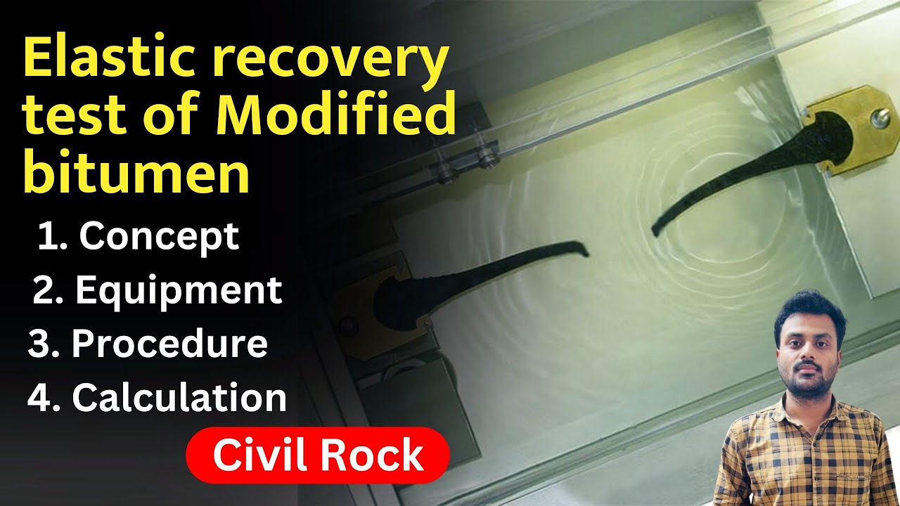 The elastic recovery test of the Modified Bitumen IS 15462 Annex A & IS 1208 -2023. @ Er. Rahul T.