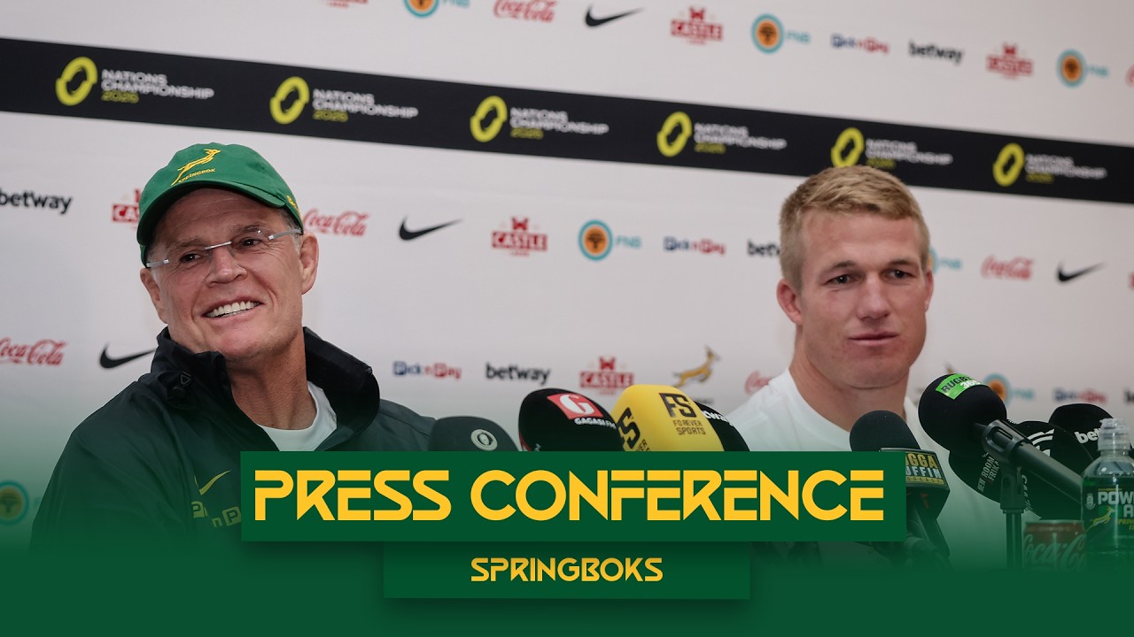 Rassie Erasmus and Pieter-Steph du Toit | Springbok Post-match Press Conference | 4 July 2026